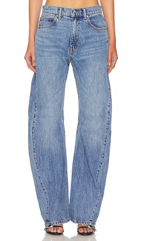 Alexander Wang Slouchy Twisted Mid Rise in Blue