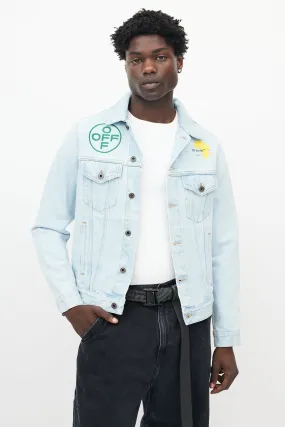 Blue Denim Logo Jacket