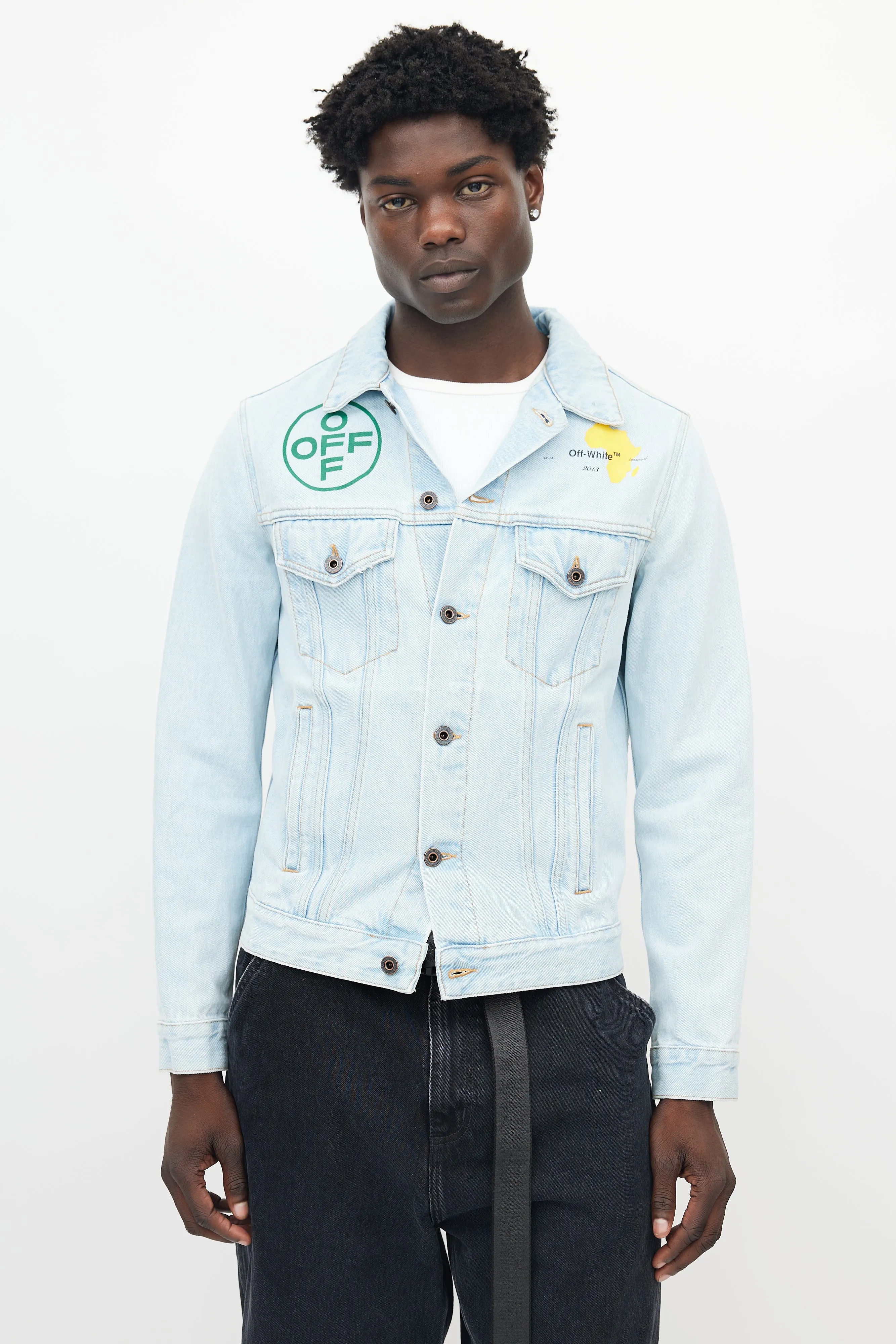 Blue Denim Logo Jacket