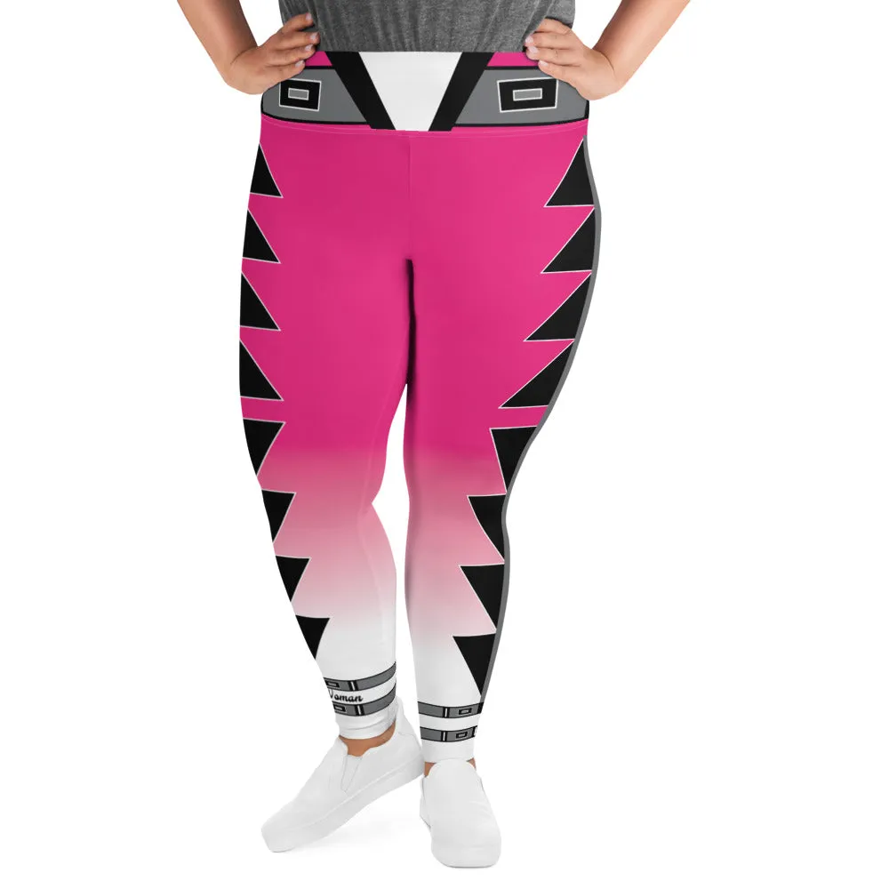 Centered Pink Fade Plus Size Leggings