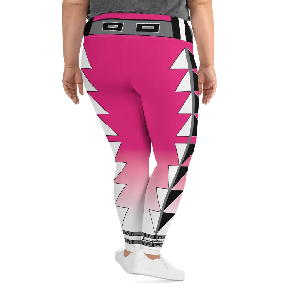 Centered Pink Fade Plus Size Leggings