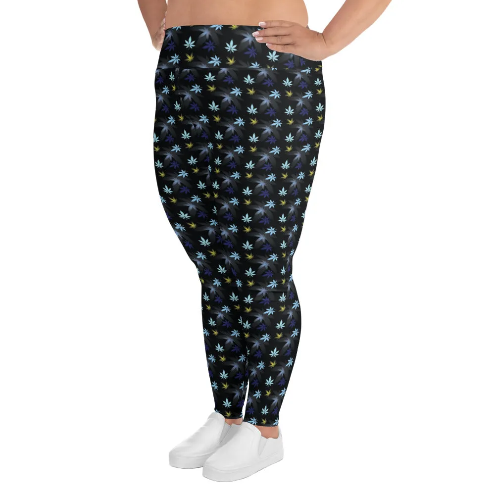 Chasing The Blues Plus Size Leggings