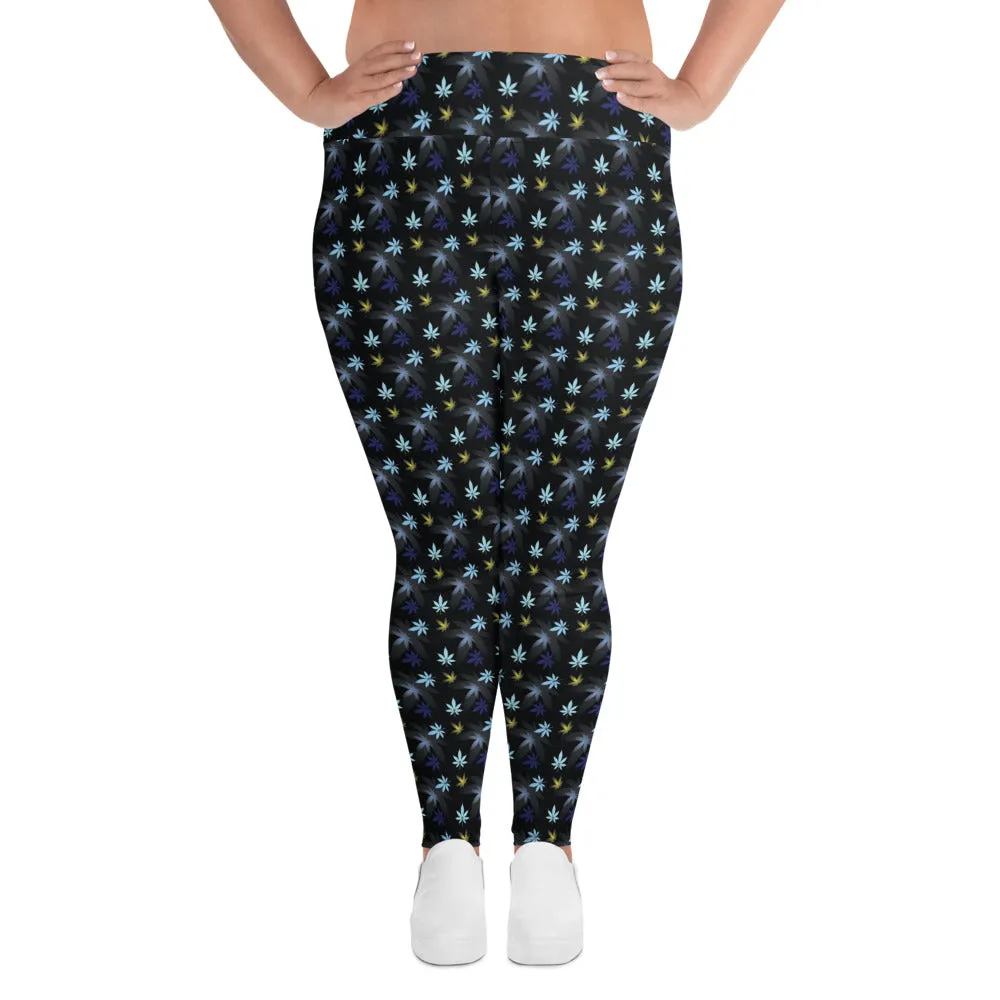 Chasing The Blues Plus Size Leggings