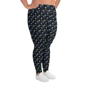 Chasing The Blues Plus Size Leggings