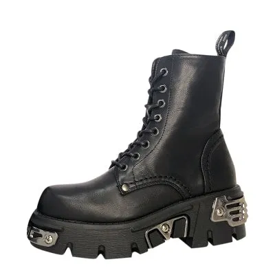 Chunky Gothic Ankle Boots