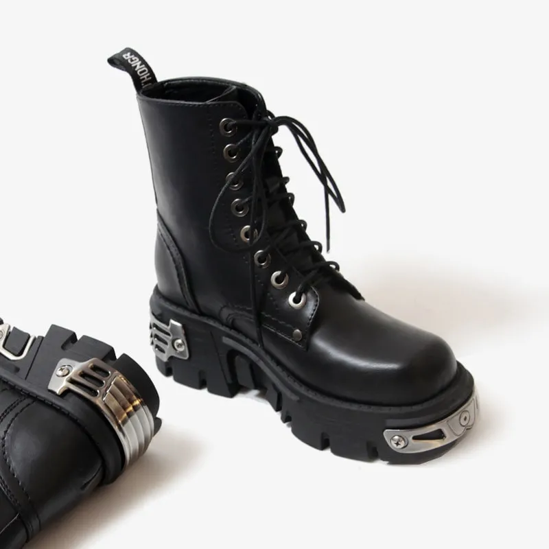 Chunky Gothic Ankle Boots