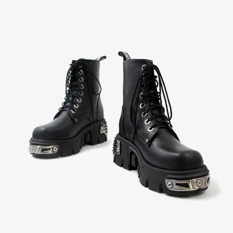Chunky Gothic Ankle Boots