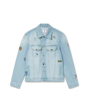 Embroidered Motif Denim Jacket