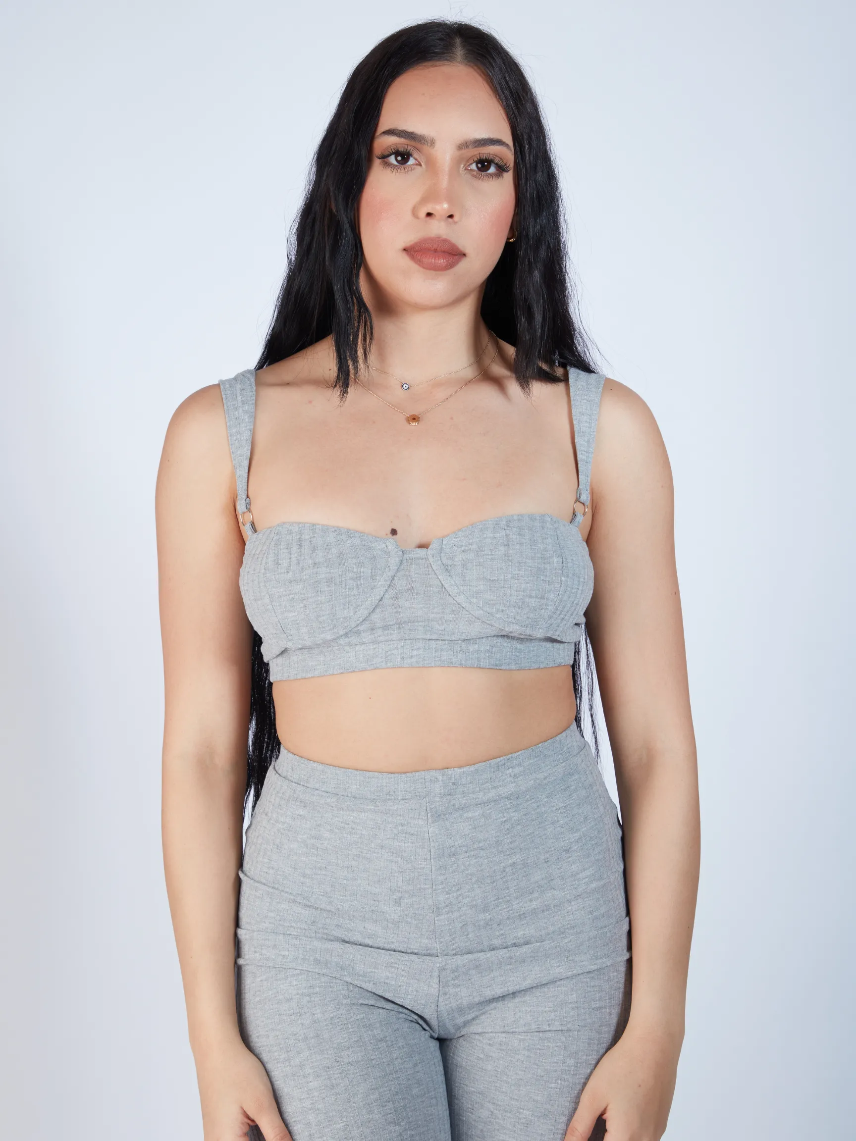 Feel Me Pants Set - Grey