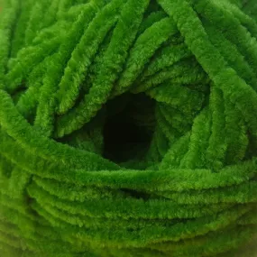 James C Brett Flutterby Chunky - B48 - Green Frog - 100g Chenille Plush
