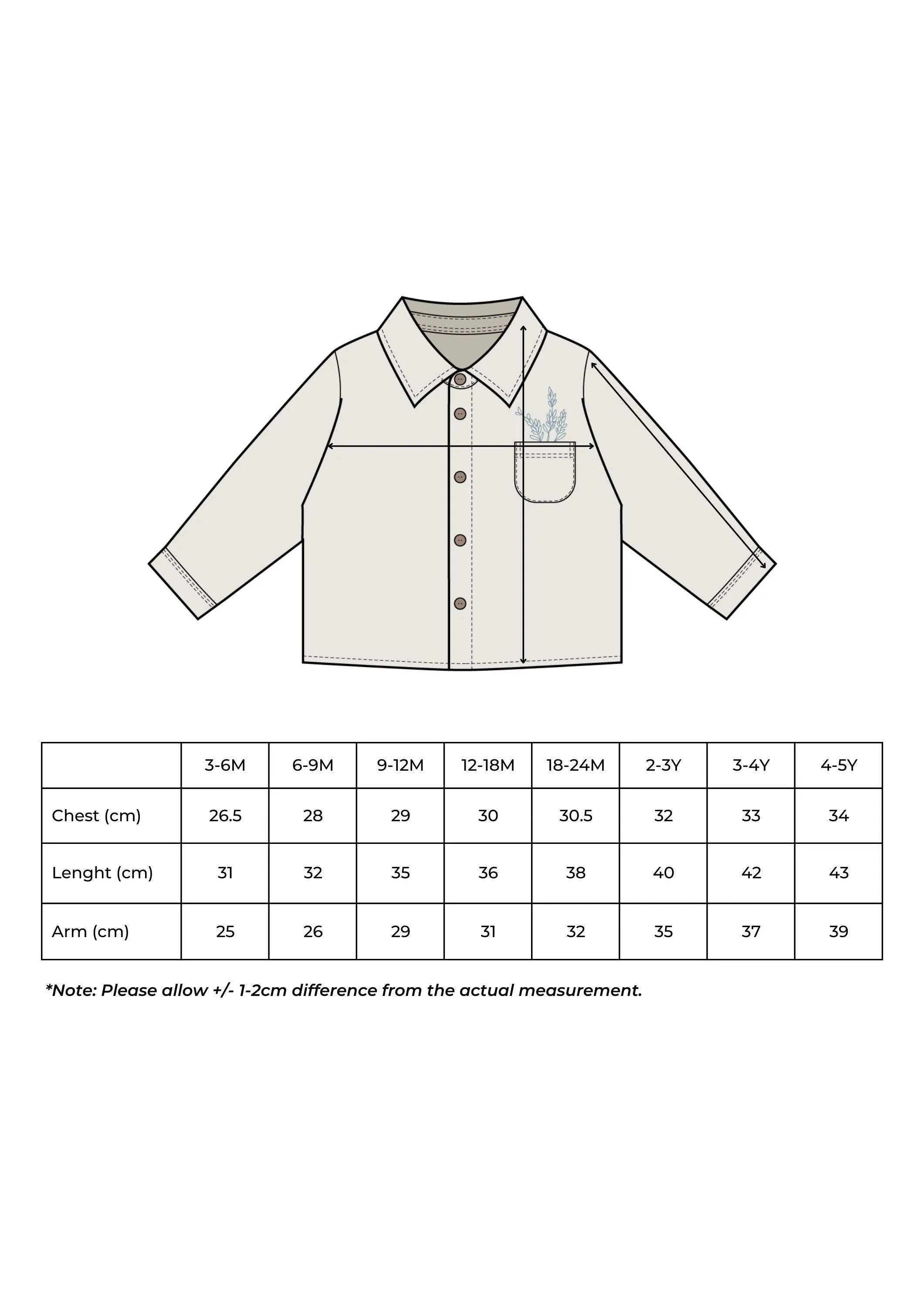 Off white Embroidered Shirt