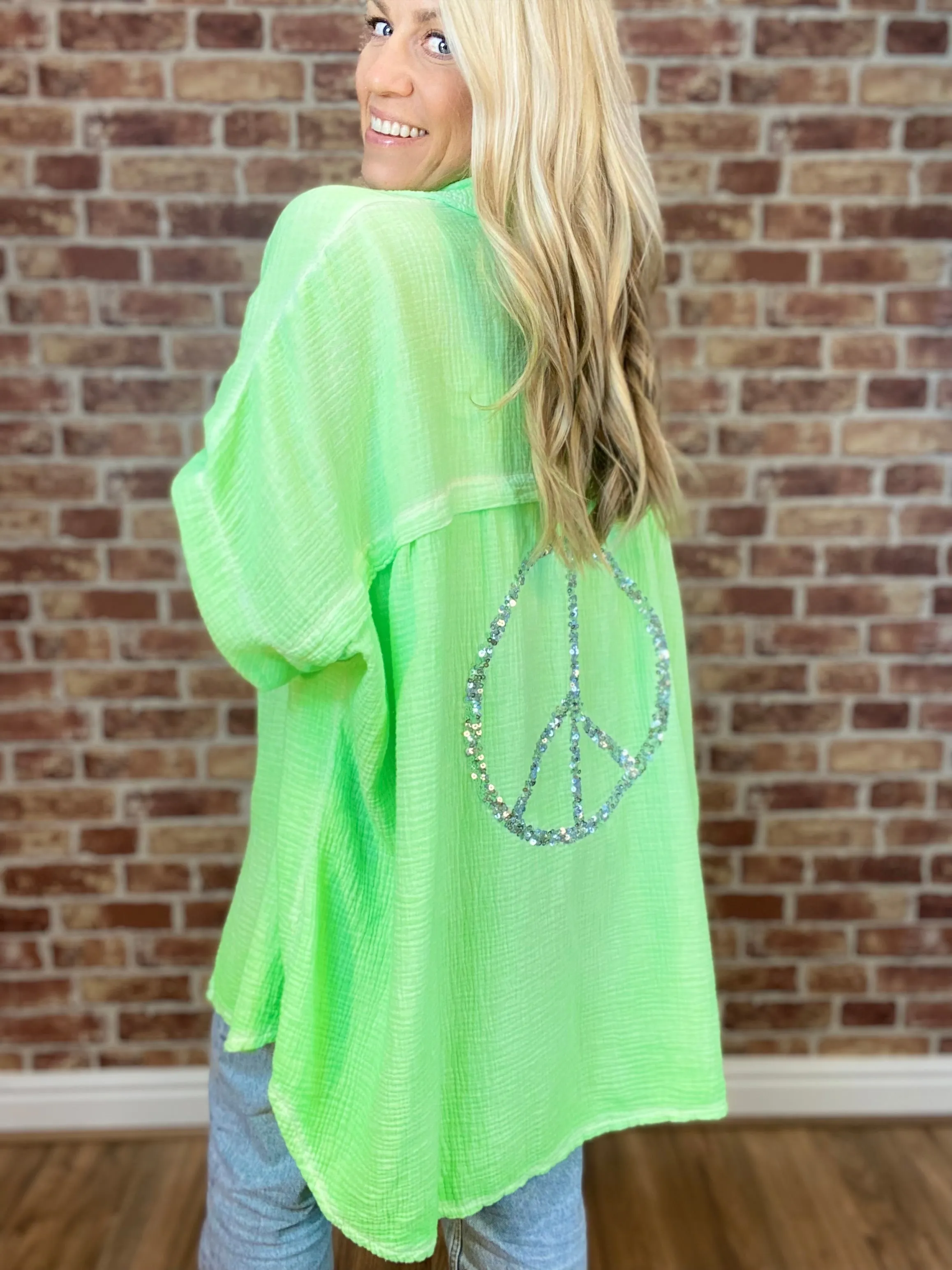 Peace Out Waffle Shirt