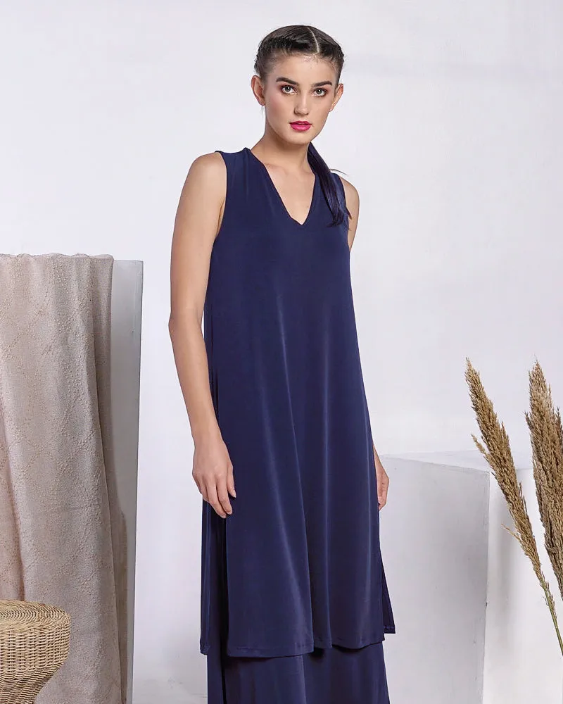 Perri Sleeveless V-Neck Maxi Dress