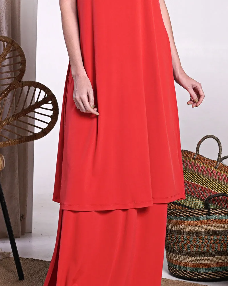 Perri Sleeveless V-Neck Maxi Dress