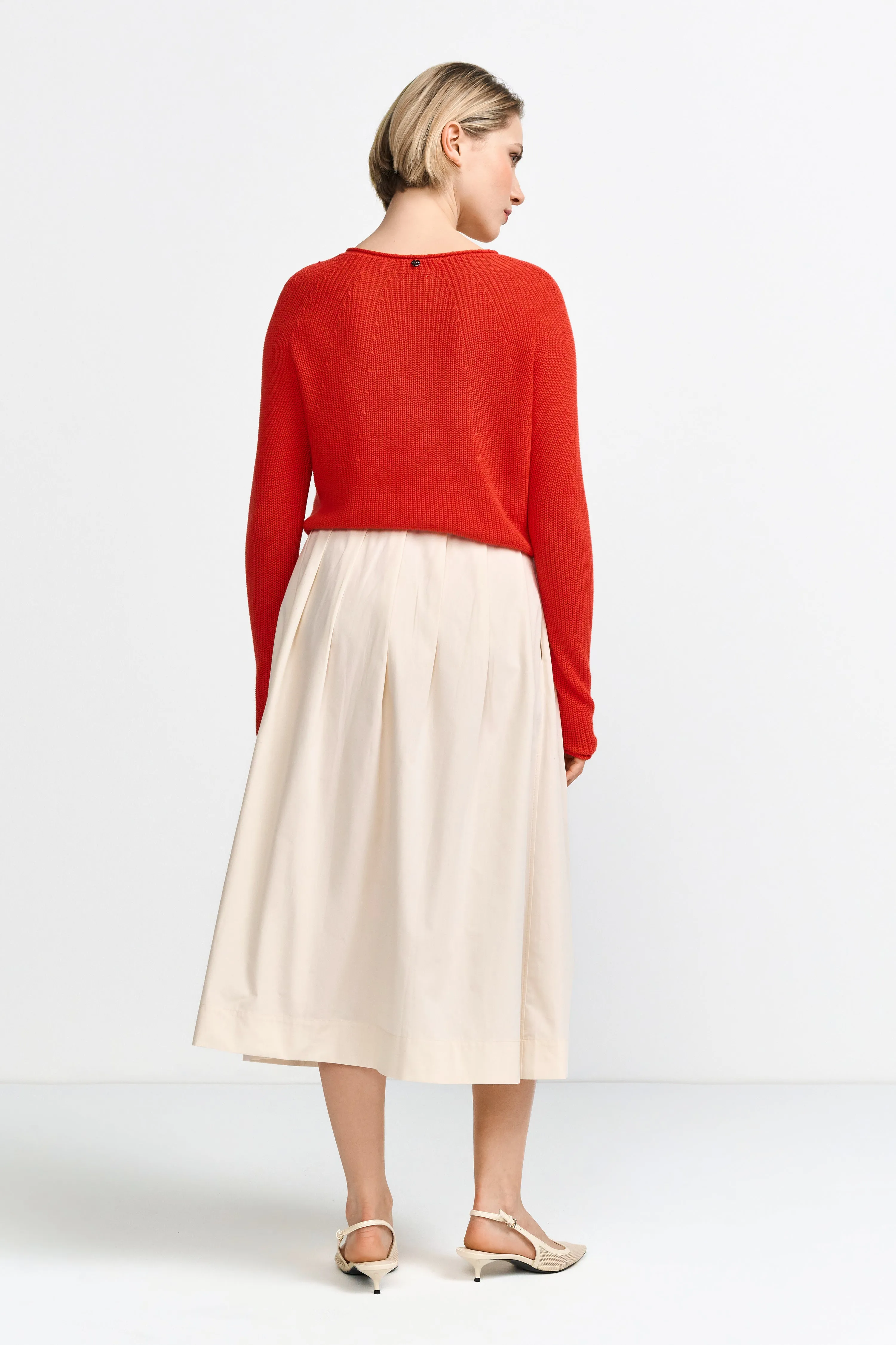 RICH NAD ROYAL Cream A-Line Skirt