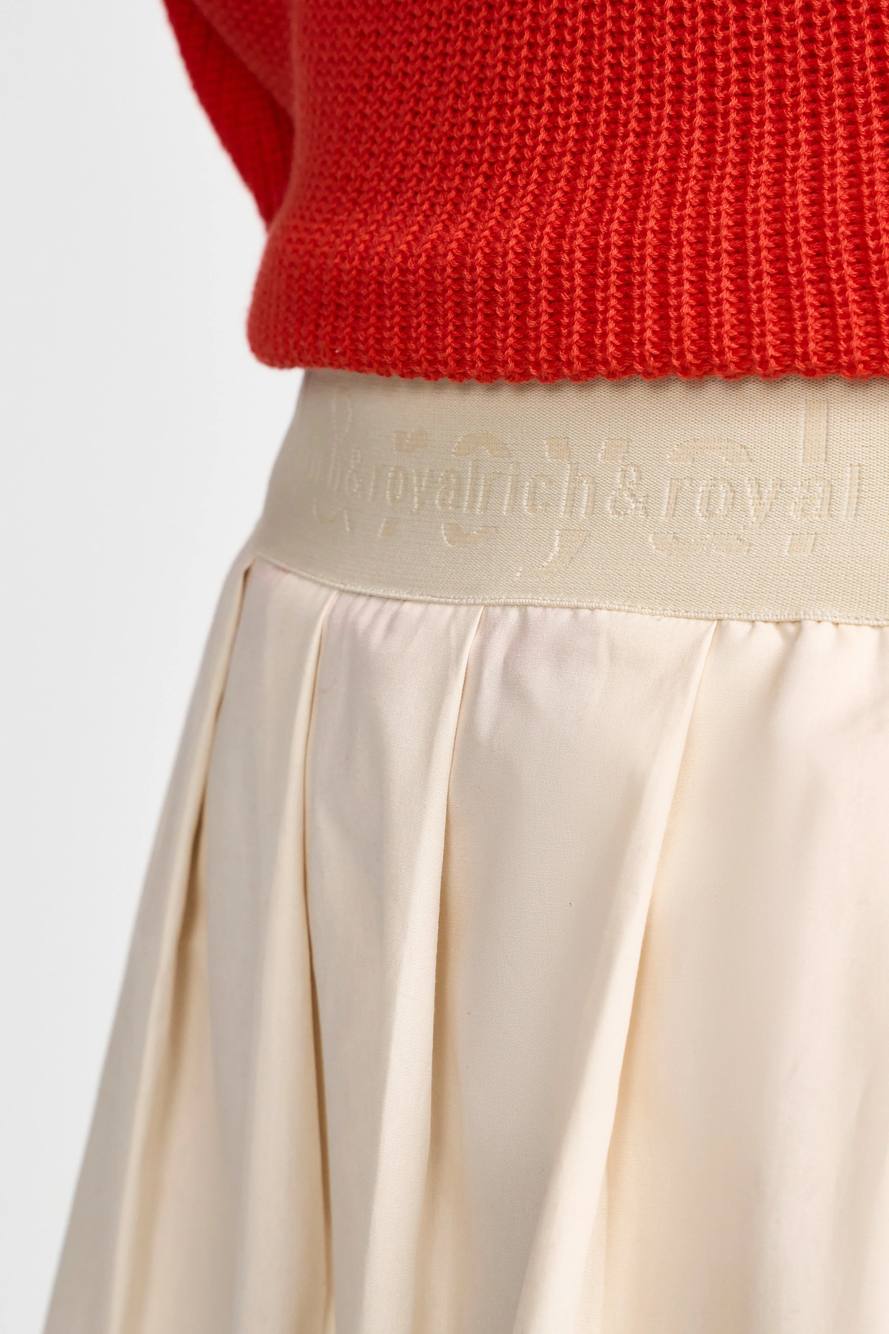 RICH NAD ROYAL Cream A-Line Skirt