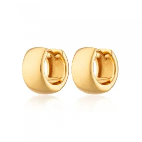Super Chunk Huggie Earrings - Gold - SPG-316